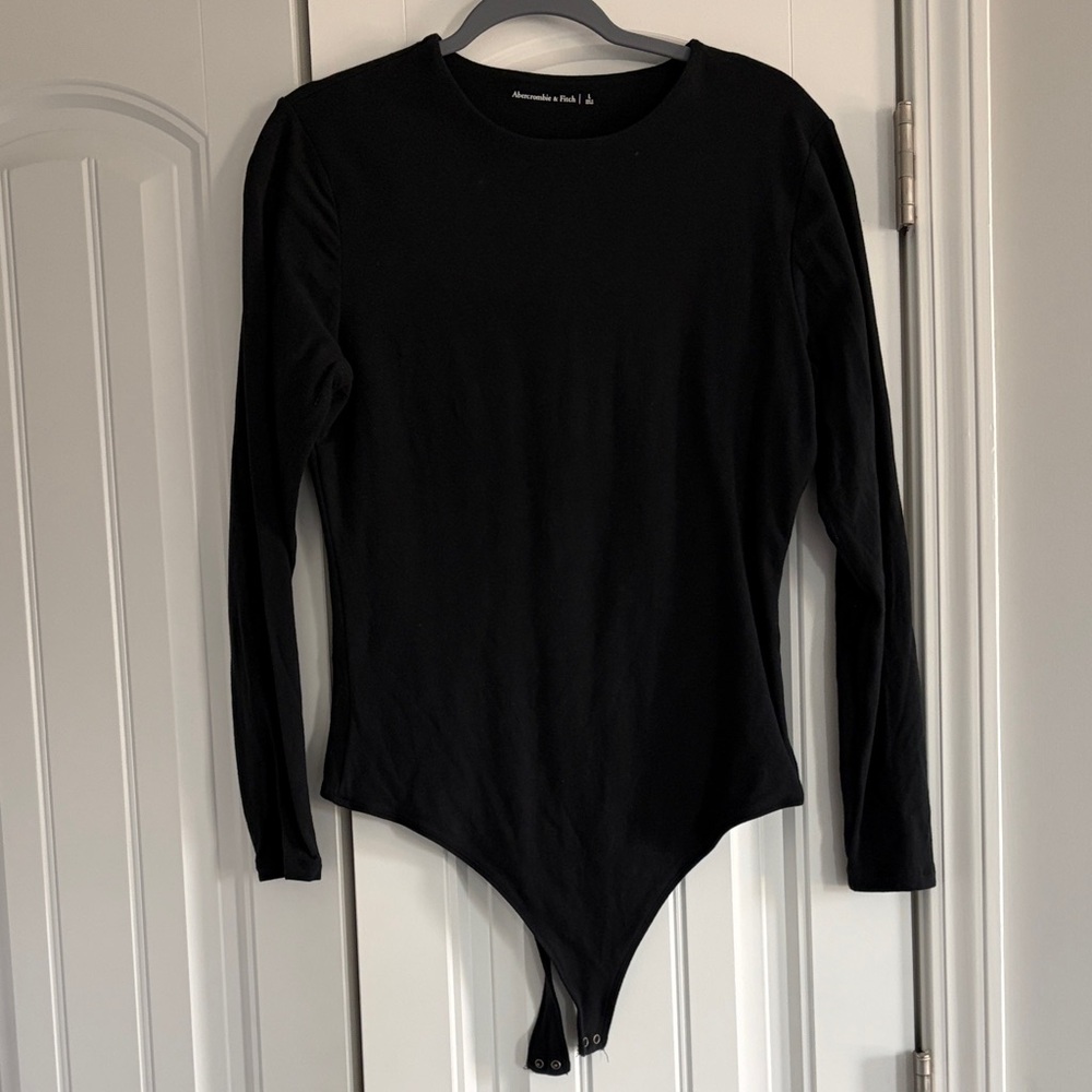 A&F Black Long Sleeve Bodysuit